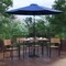 Flash Furniture Patio Set-30"x48" Table-4 Chairs-Tan Umbrella-Base XU-DG-304860064-UB19BNV-GG - alternate 1